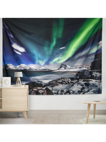 Moss Rose Recycled Poly Tapestry Aurora
